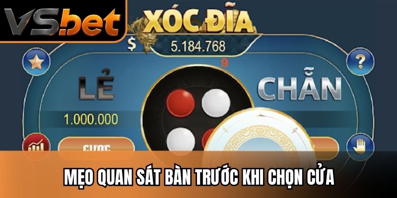 Mẹo quan sát bàn trước khi chọn cửa
